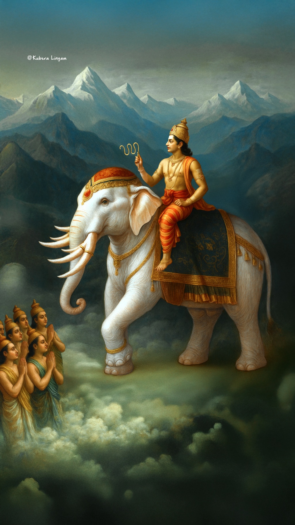 Kubera on Airavata